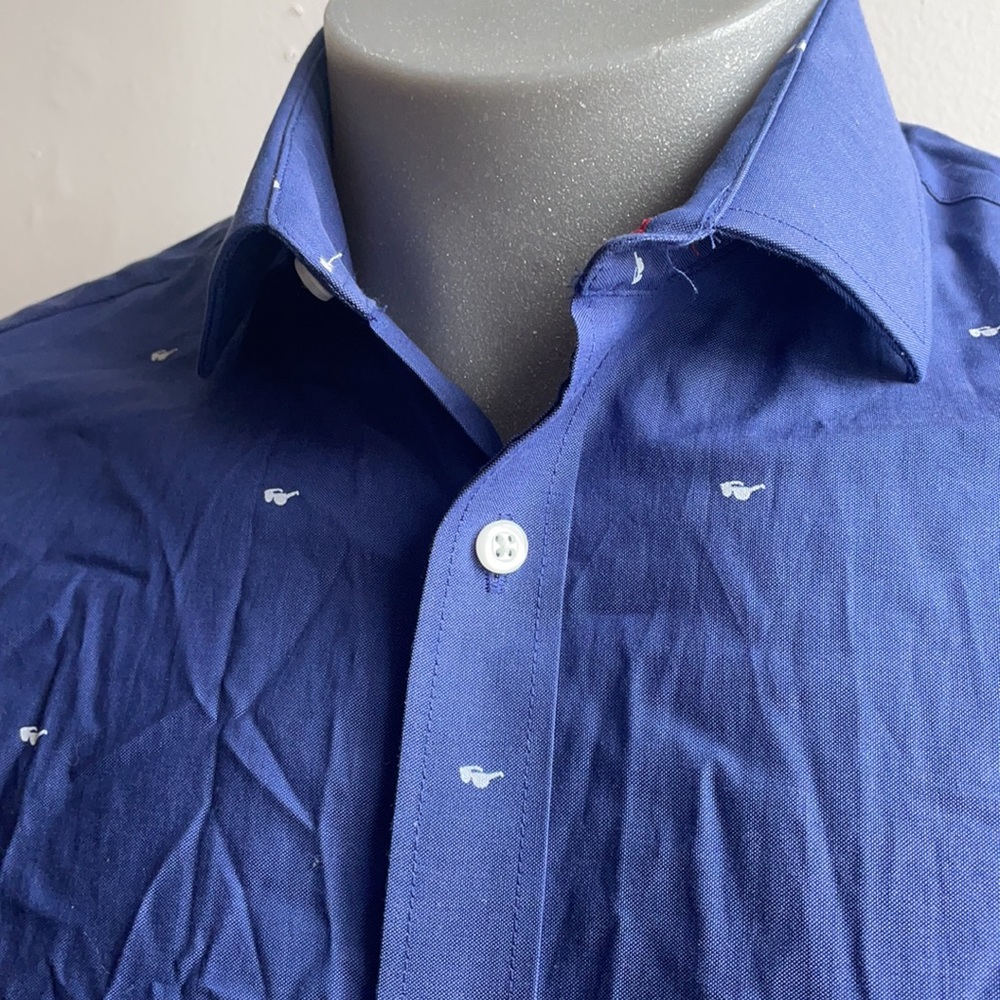 Sunglasses Pattern Dress Shirt Tommy Hilf NWT Medium .